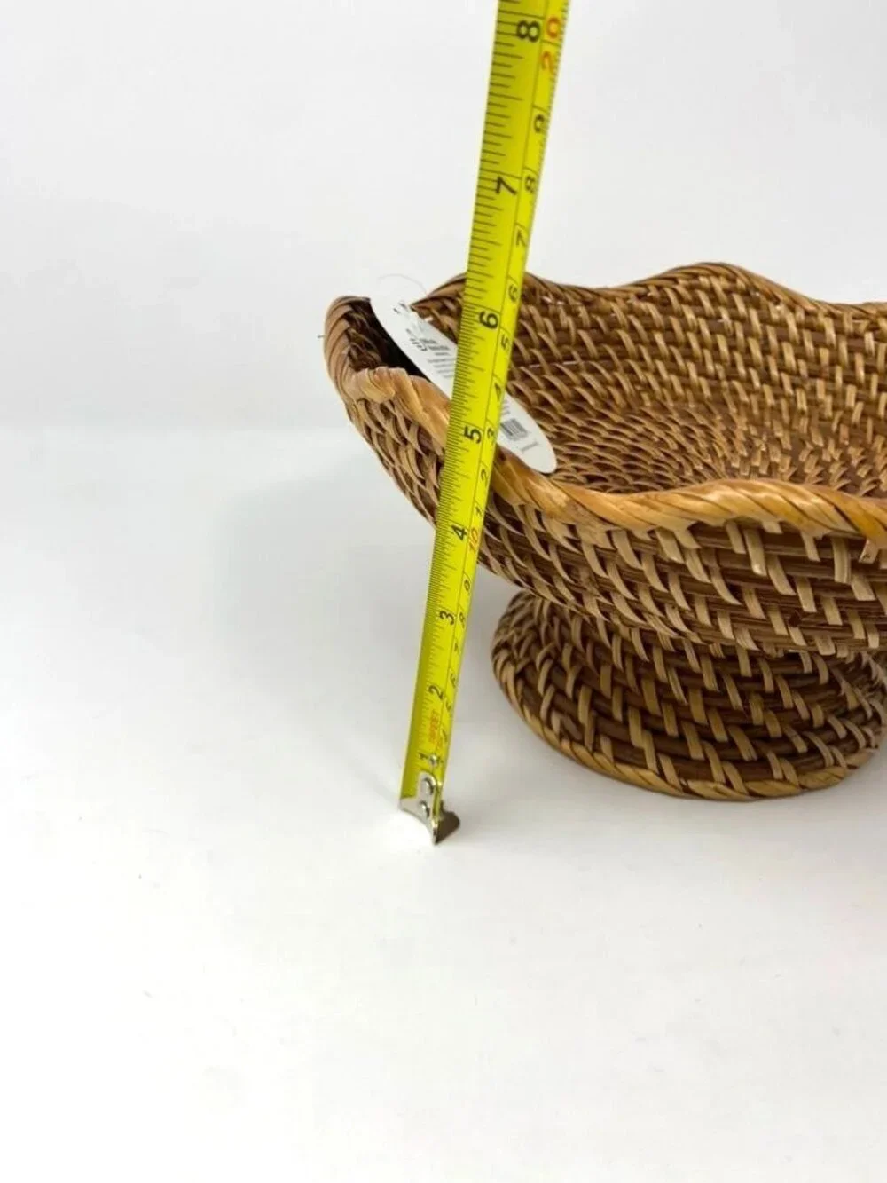 Target Rattan Fruit Bowl Dark Walnut Threshold™ NWT Tabletop Rustic Decor